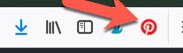 screenshot of installed 'Pin It' button chrome and firefox browser