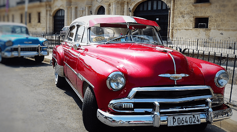 Beautiful old car in Havana, Cuba