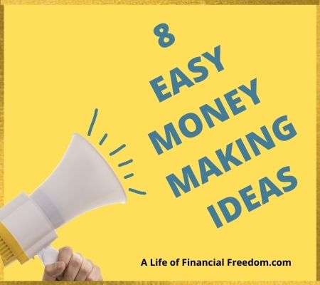 Bull horn showing 8 easy money making ideas