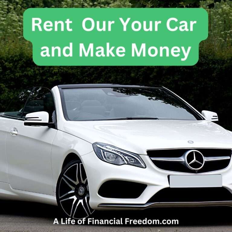 Convertible mercedes with a heading of Rent Out Your car and make money